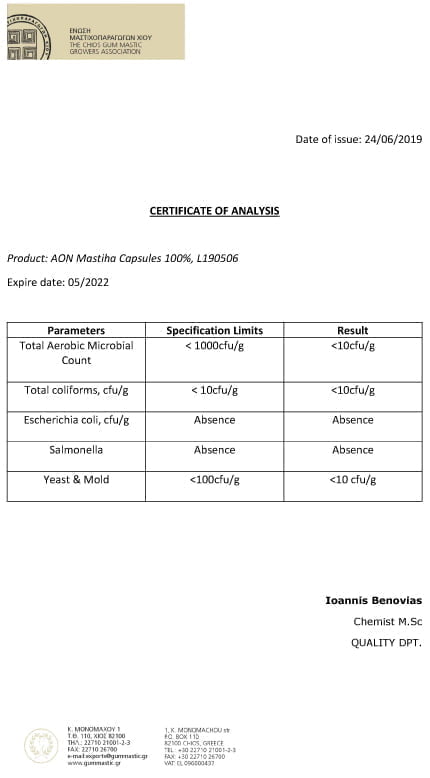 CoA L190506 CAPSULES 100