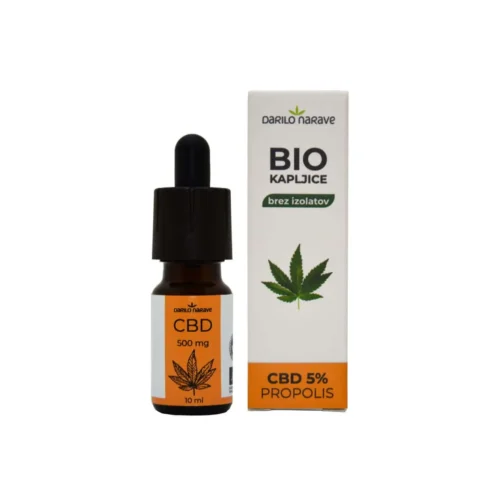 BIO CBD kapi 5% s propolisom – 10ml