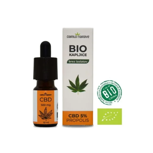 BIO CBD kapi 5% s propolisom – 10ml