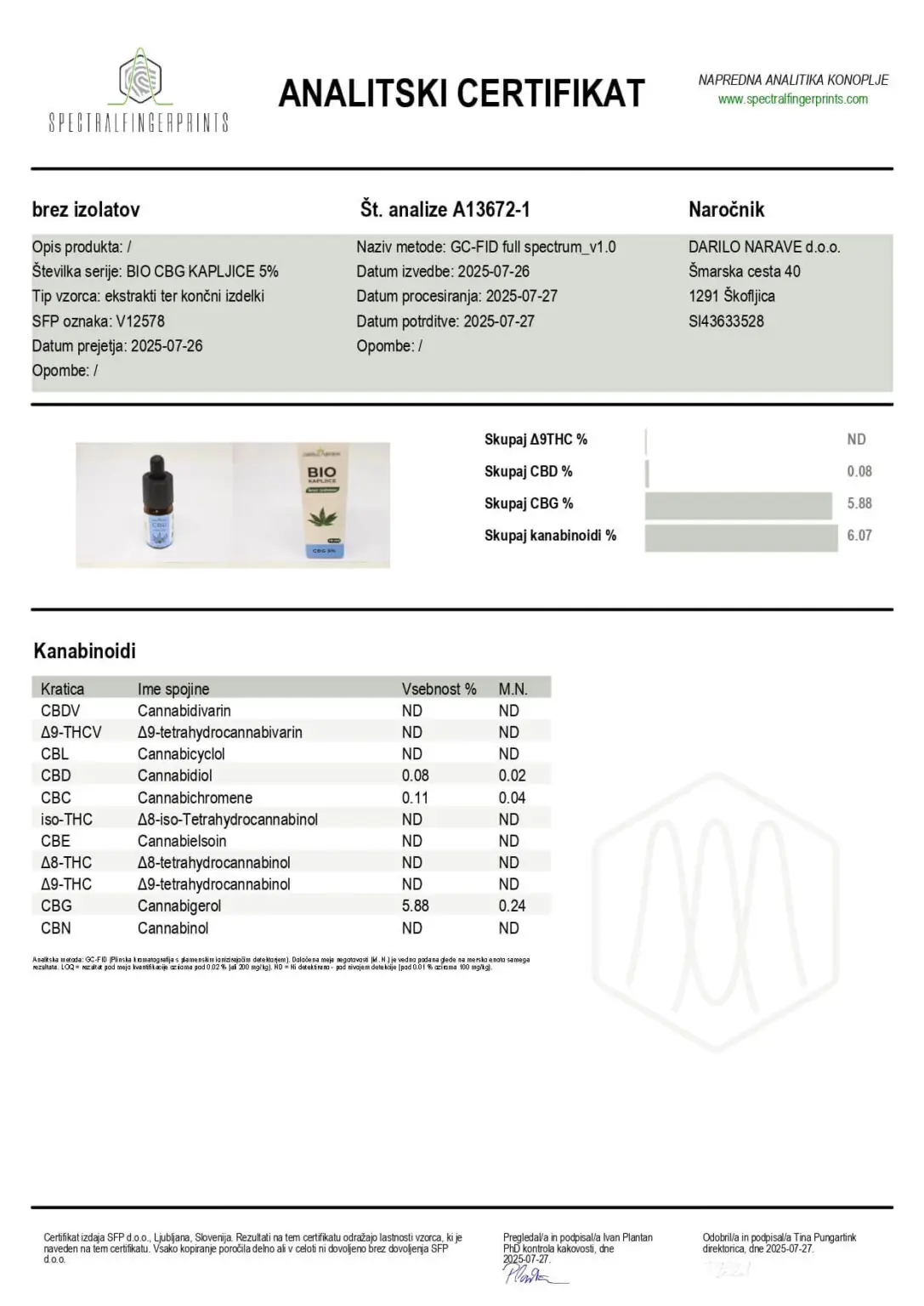 BIO CBG 5% - 10ml 3 BIO CBG 5% - 10ml - Slika 3